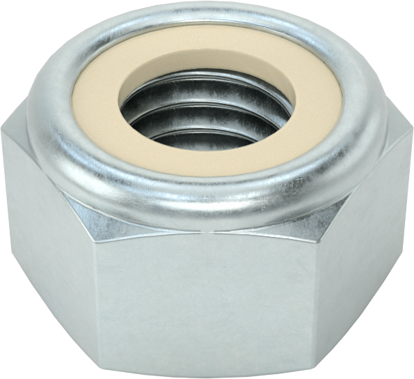 Nyloc Nuts – M8 mm – MS – Zinc Plated Finish