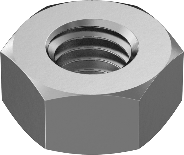 Hex Nuts – M10 mm – SS304 – Natural Finish