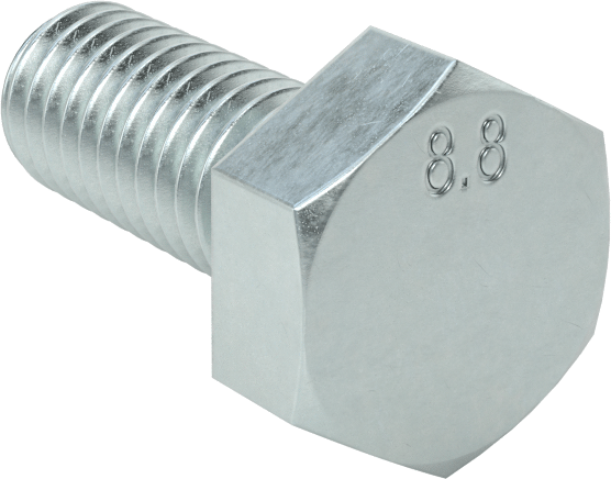 Hex Bolts – M6  x  30 mm – MS – Zinc Plated Finish