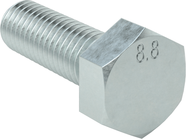 Hex Bolts – M8  x  45 mm – MS – Zinc Plated Finish