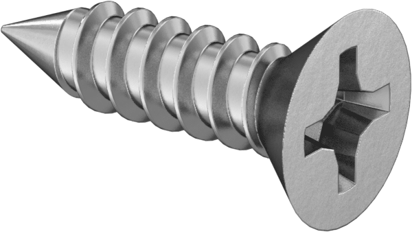 Self-Tapping CSK – No. 4 (2.9  x  13 mm)  – MS – Zinc Plated Finish