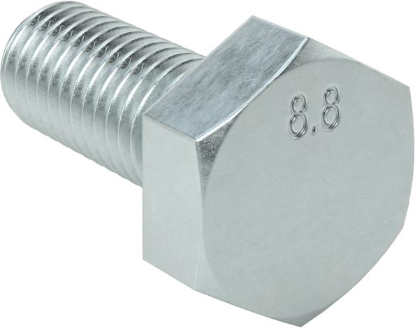 Hex Bolts – M10  x  60 mm – MS – Zinc Plated Finish