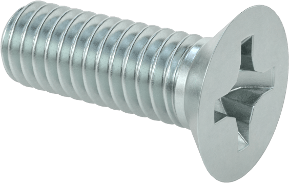 Phillips CSK – M5  x  40 mm – MS – Zinc Plated Finish