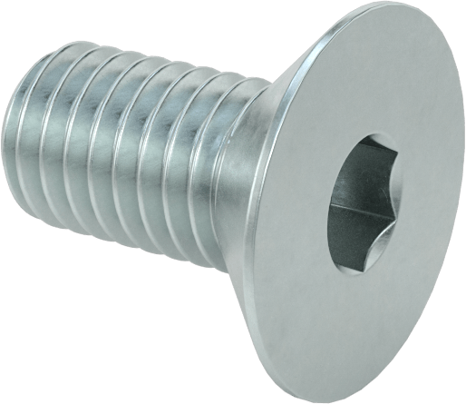 Allen CSK – M8  x  12 mm – MS – Zinc Plated Finish