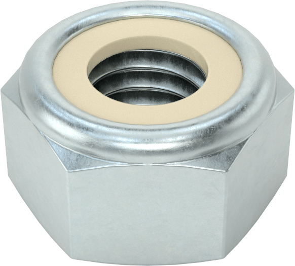 Nyloc Nuts – M6 mm – MS – Zinc Plated Finish