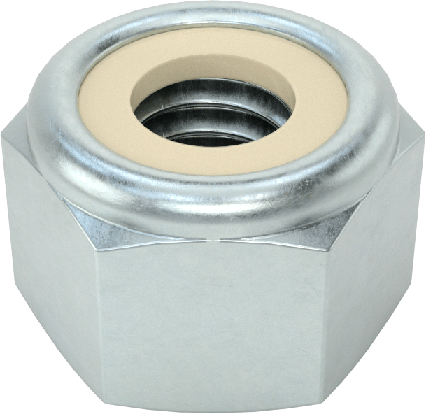Nyloc Nuts – M5 mm – MS – Zinc Plated Finish